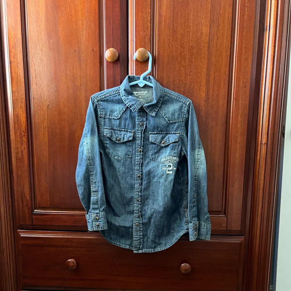 Arizona Jean co. Kids Long sleeve Denim Shirt
